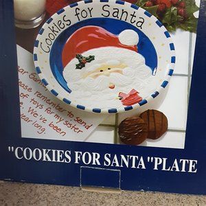 Cookies for Santa Plate